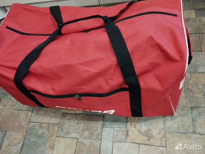 Хоккейный баул без колёс 34 красный