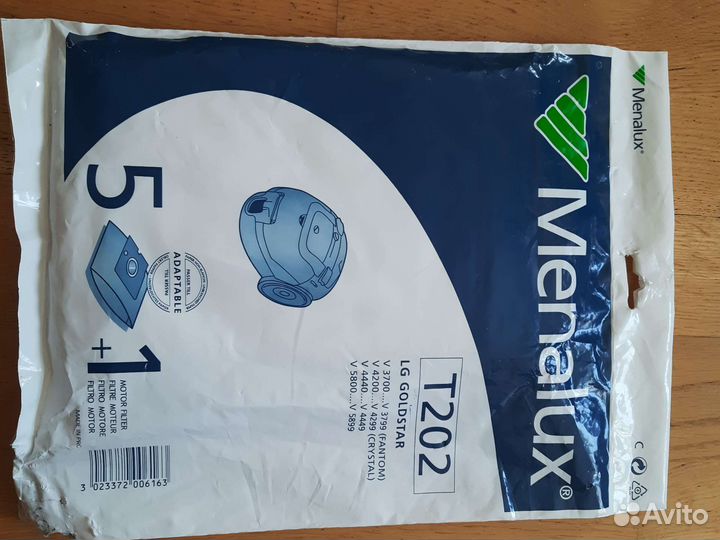 Новый Набор бумажных пылесбор Menalux T202 для LG