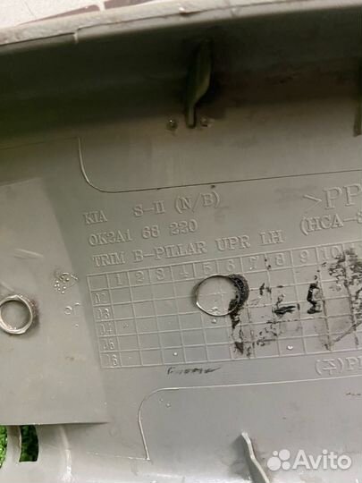 Обшивка центральной стойки Kia Spectra 2007
