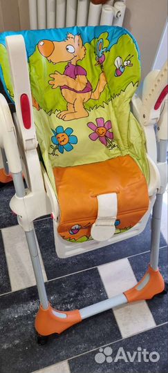 Детский стульчик для кормления chicco polly