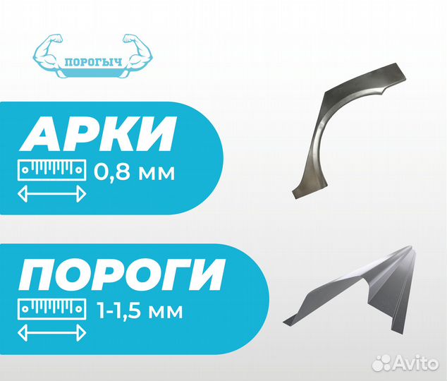 Москва Hyundai Accent 2 тагаз пороги и арки