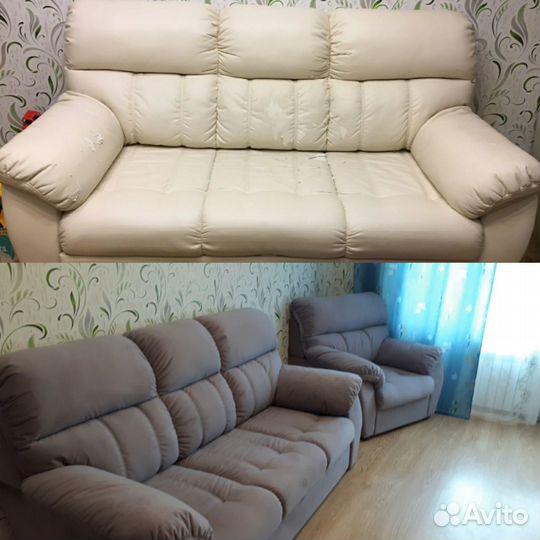 Перетяжка мебели Замена ткани