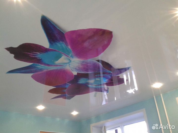 Натяжные потолки 235