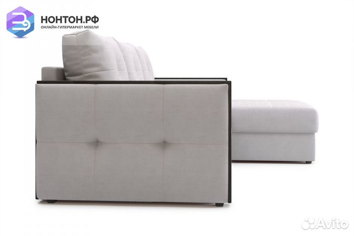 Диван угловой дельфин Инсайд бежевый