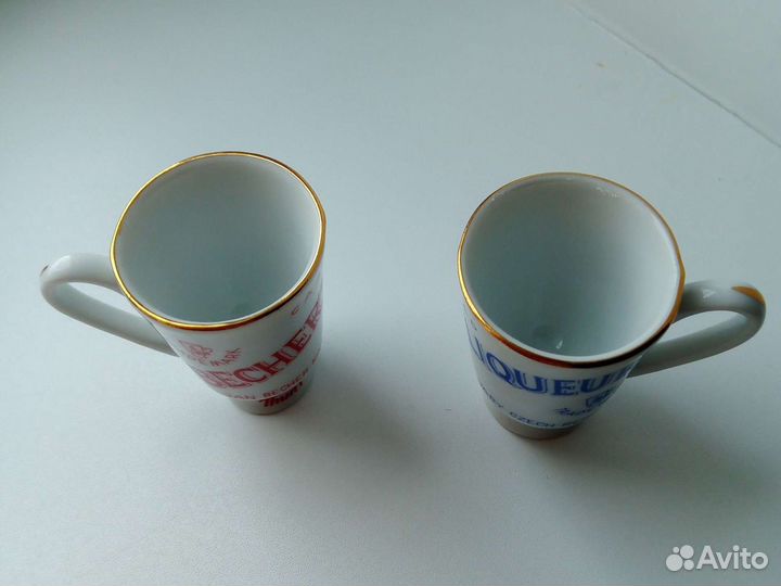 2 Кружки мини Becher's Liqueur Чехия Thun фарфор