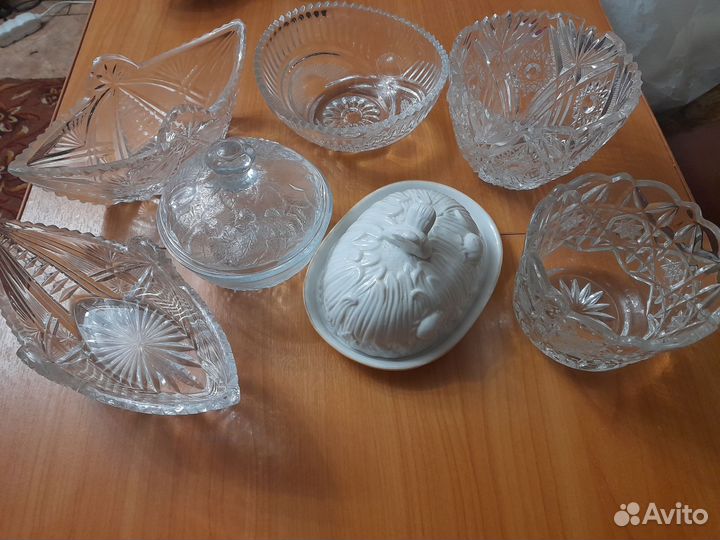 Ваза цветное стекло СССР