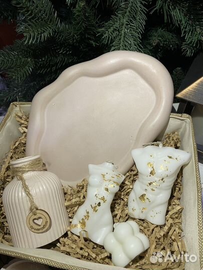 Подарочный набор изделия из гипса ручной работы