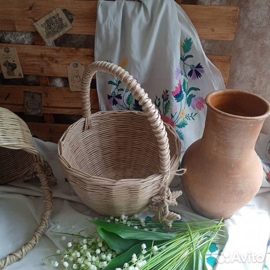 Корзины из бумажной лозы