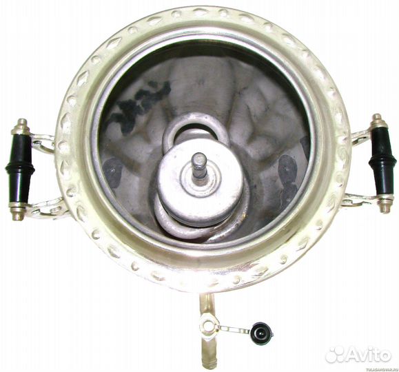 Самовар желудь никелированный