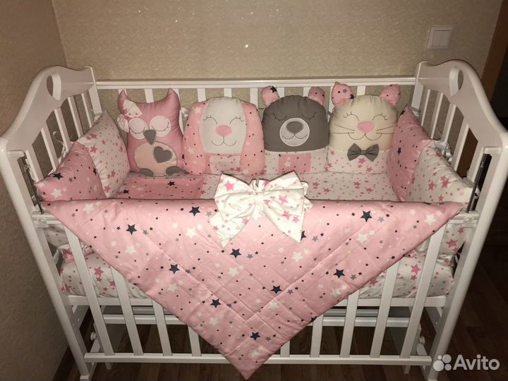 Бортики в детскую кроватку