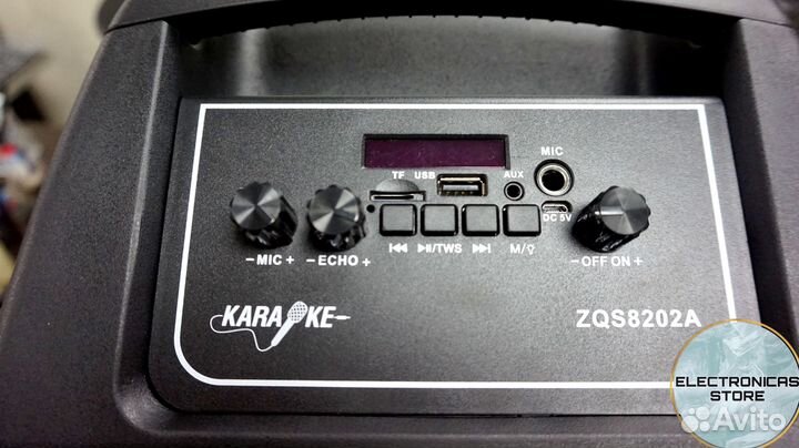 Колонка Огромная с Микрофоном зкс8210 Ярко-Беже