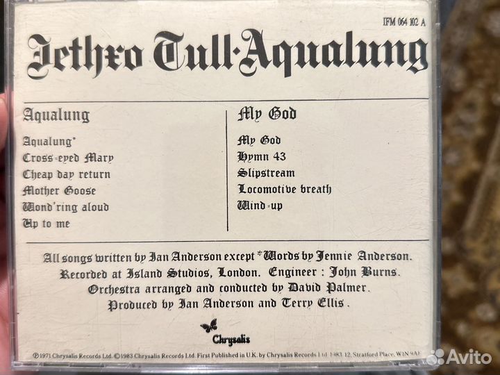 Jethro Tull CD Agualung