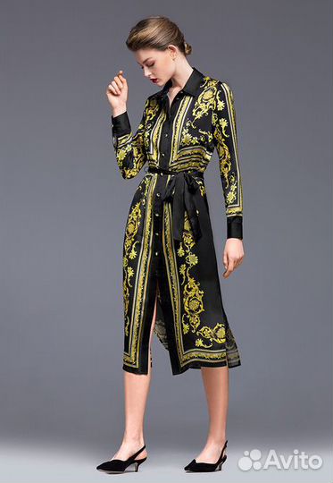 Летнее платье шелк