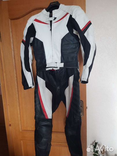 Мотокуртка, штаны, кожа, женские р.46