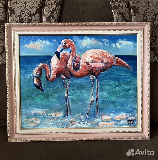 Картина маслом на холсте в раме
