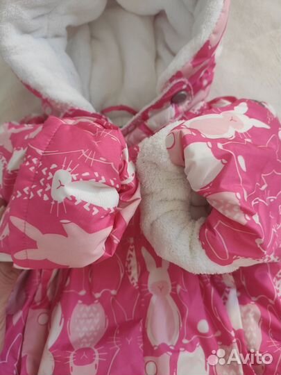 Зимний комбинезон для девочки 62+6 (68)