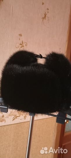 Норковая шапка мужская ушанка 60-62