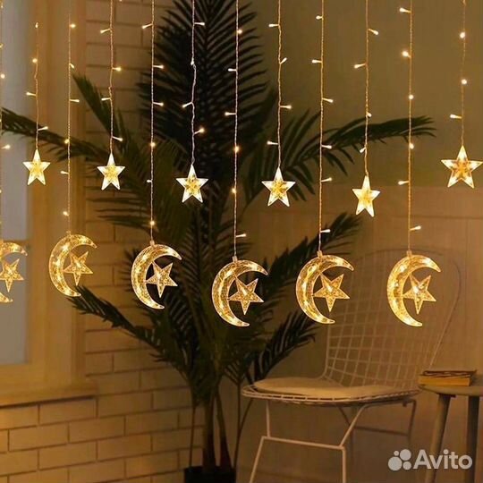 Гирлянда занавес