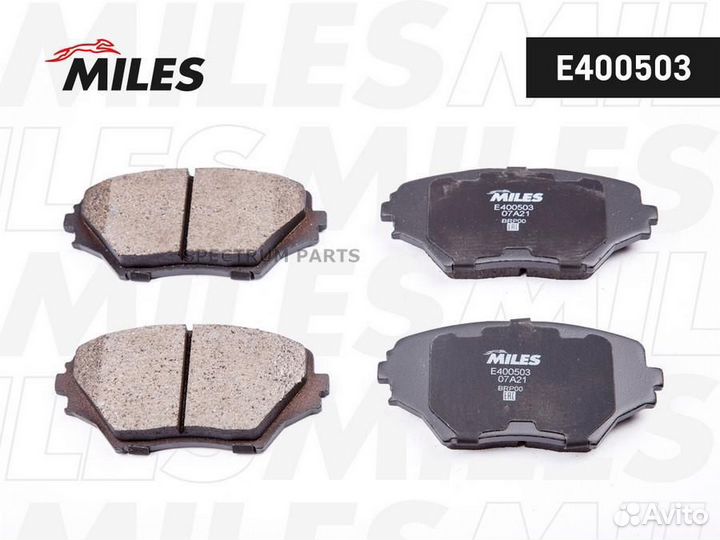 Колодки тормозные прдн. miles0466542110, 044654211