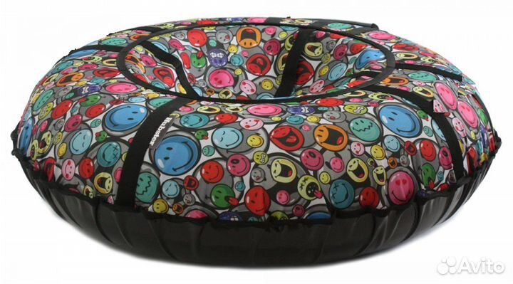 Тюбинг (санки-ватрушки) 120 см,с камерой (смайлик)