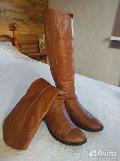 Сапоги натуральная кожа 38р