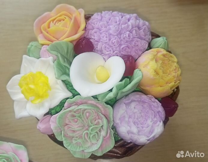Цветы из мыла ручной работы