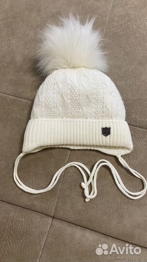 Зимняя шапка унисекс 0-5 мес
