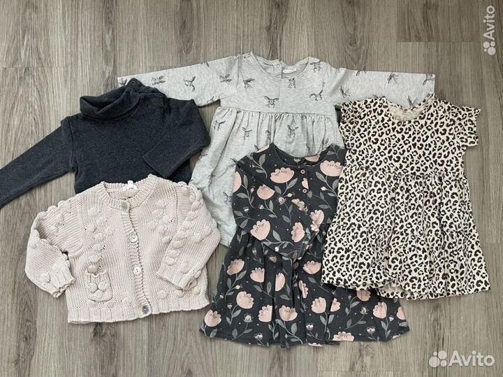 Огромный пакет вещей на девочку 80 86 92