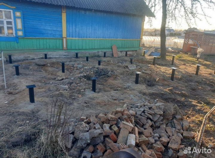 Установка винтовых свай