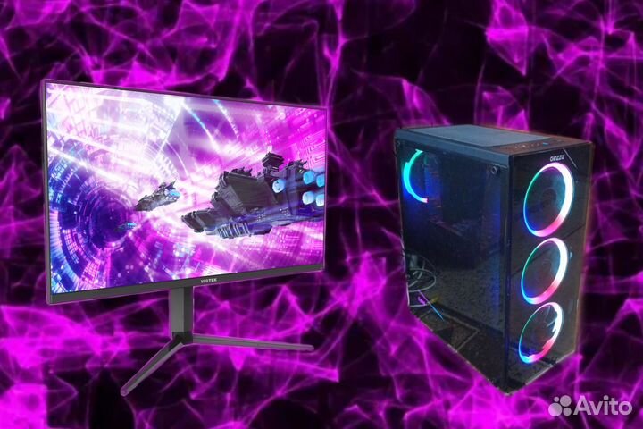 Мощный топовый игровой пк i7 тянет всё 16 Гб ssd