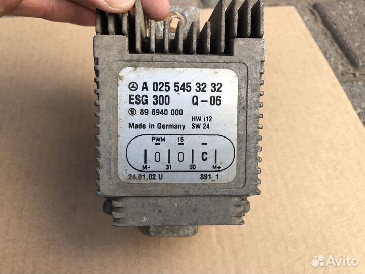 Блок управления вентилятором на Mercedes W 210