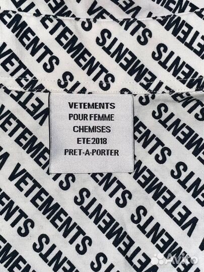 Рубашка Vetements оригинал