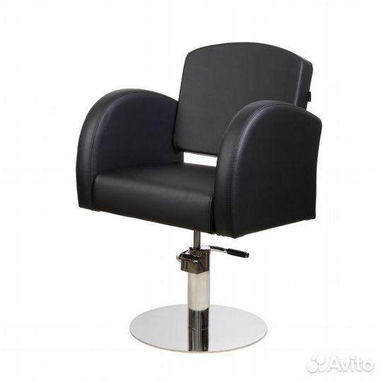 Кресло парикмахерское троя люкс на круглом основан