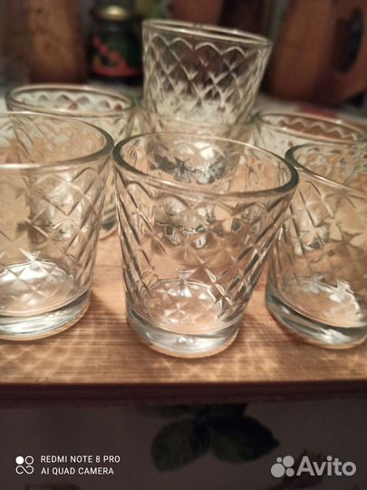 Стопки стеклянные