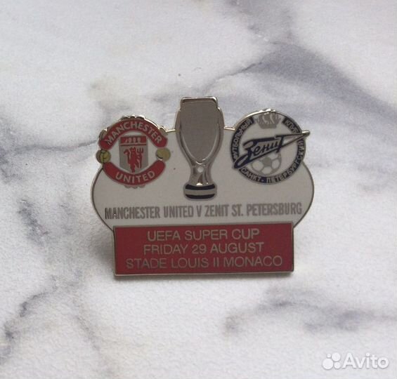 Значок Манчестер Юнайтед - Зенит Суперкубок уефа 2
