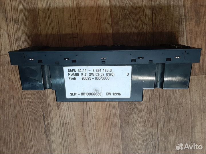 Блок управления климатом BMW Е38 E39 Е46 Е53 Бмв