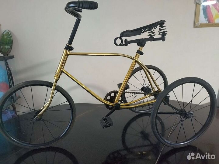 Детский Велосипед Золотой Хром