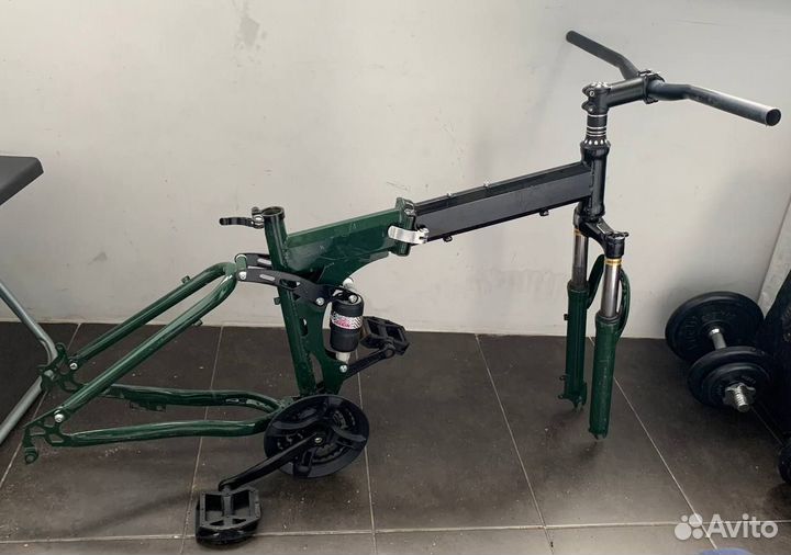 Складная рама от горного велосипеда