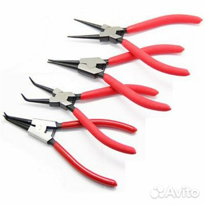 Набор съемников стопорных колец 4шт