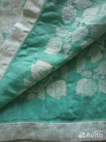 10фоСтаринные скатерти плюшевая,льняные с мережкой