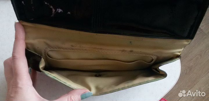 Клатч кошелек лаковый СССР винтаж 40-50-х годов