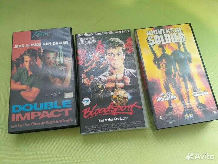VHS Лучшие фильмы Жан Клод Ван Дамм Видеокассеты