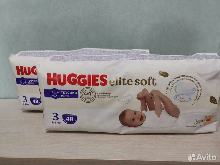 Трусики Huggies elite soft 3, 4, 5, 6