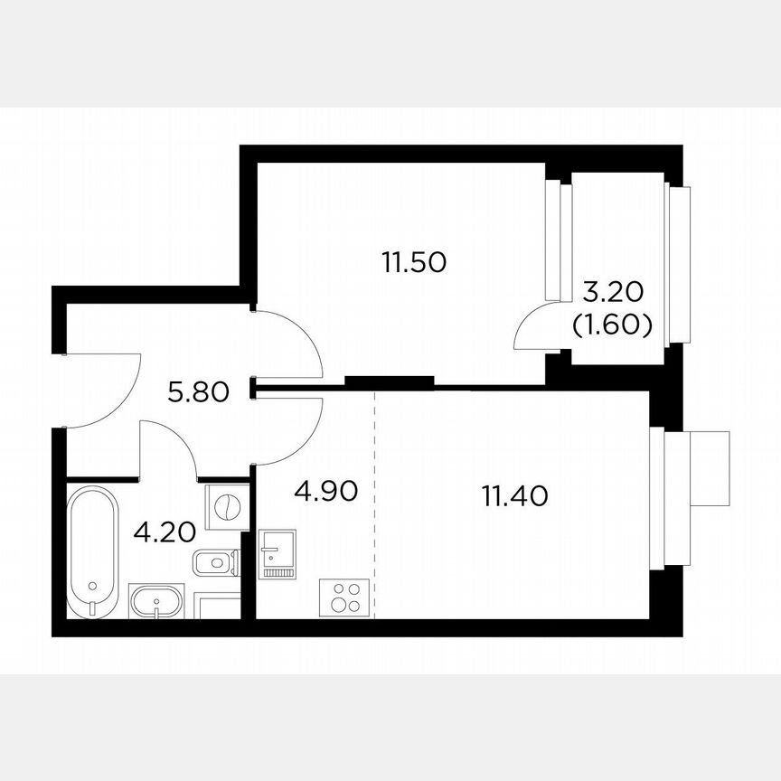 1-к. квартира, 39,4 м², 10/18 эт.