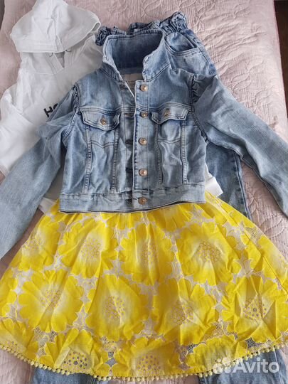 Вещи пакетом на девочку 140