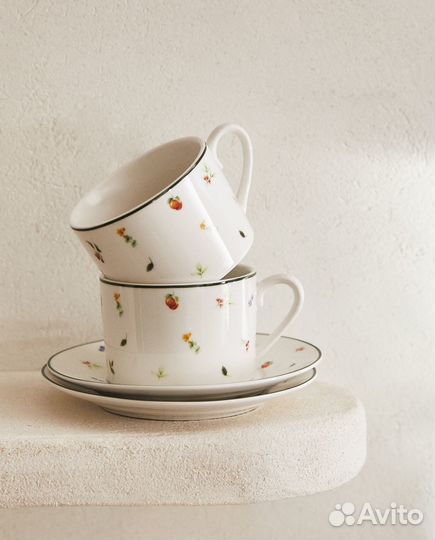 Фарфоровая чайная чашка zara home