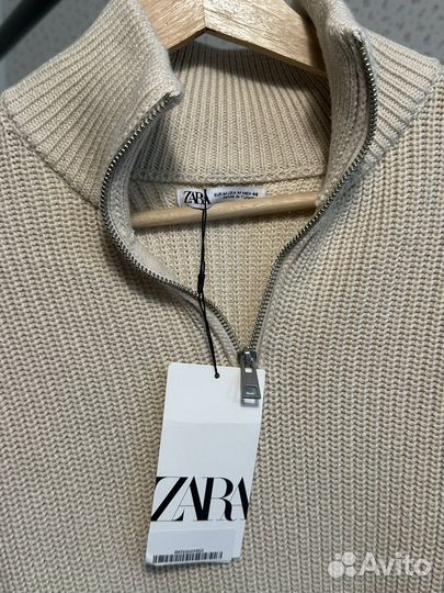 Полузамок мужской новый Zara (Оригинал) Свитер