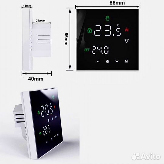 Умный терморегулятор для теплого пола WiFi