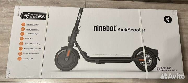 Новый электросамокат Ninebot F25E