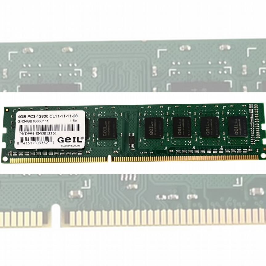 [GN34GB1600C11S] Оперативная Память Geil 4gb Gn34gb1600c11s
